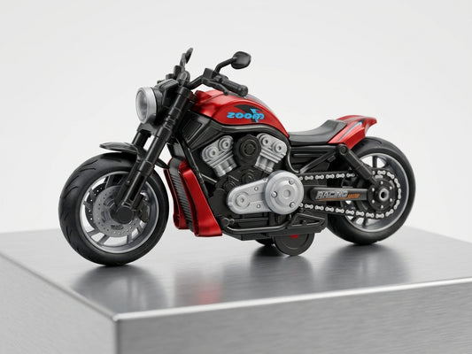 High-Speed Zoom Racing Heavy Metal Bike Toy